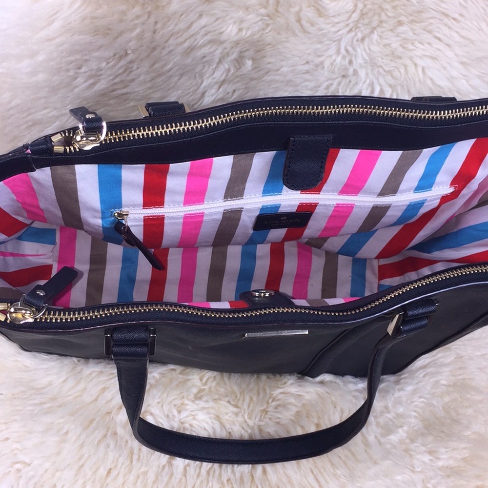 Kate Spade ♠️ black tote with dust bag - Picture 6 of 8